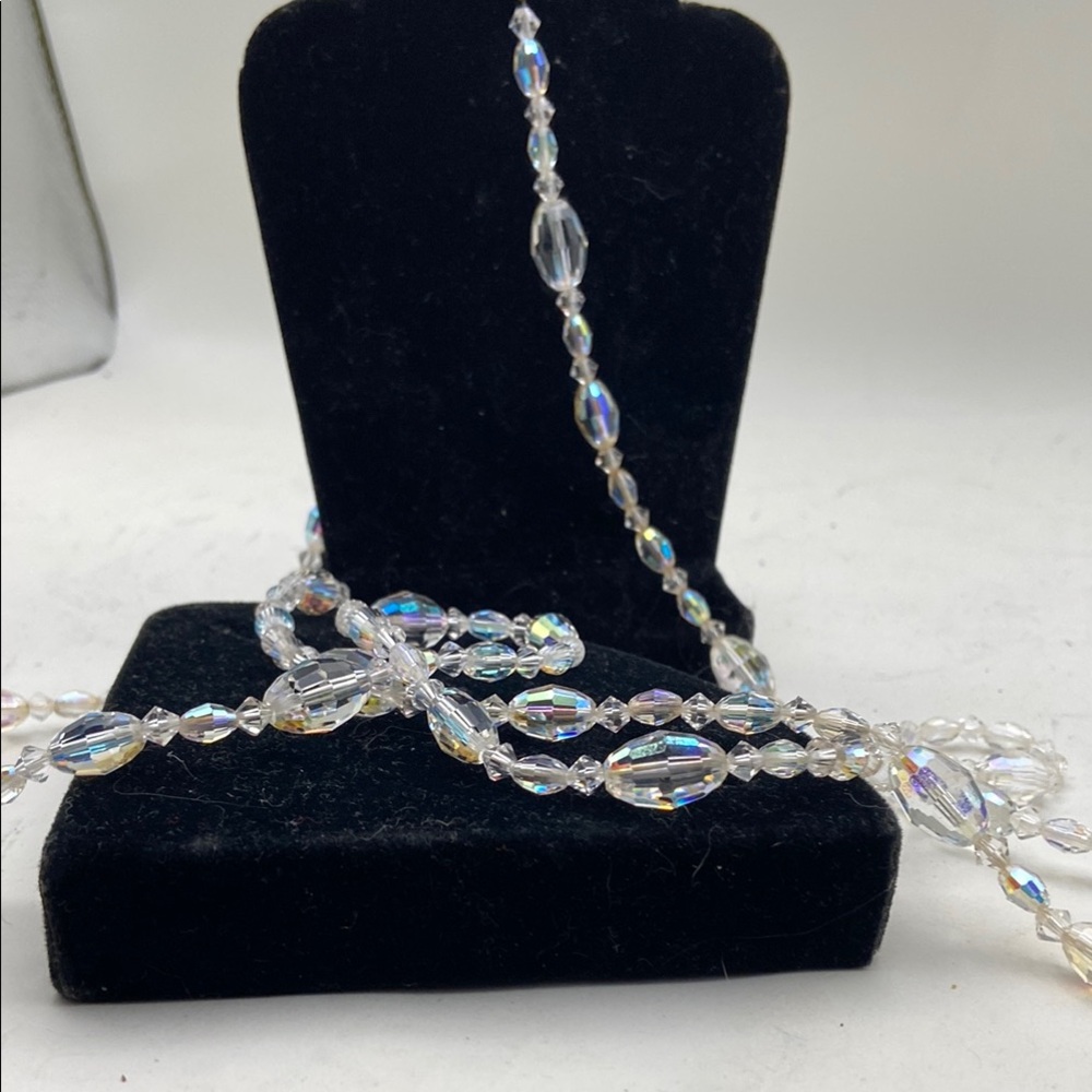 Antique Czech Crystal Necklace - image 1